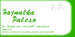 hajnalka palcso business card